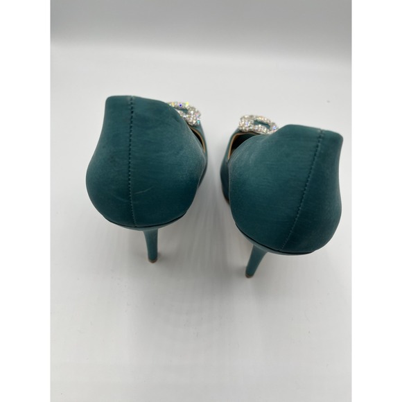 Bagley Mischka Jade Jeweled High Heeled Shoes - Picture 5 of 8